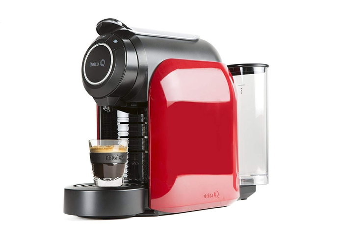 Delta Qool Evolution Cafetera de Cápsulas Roja